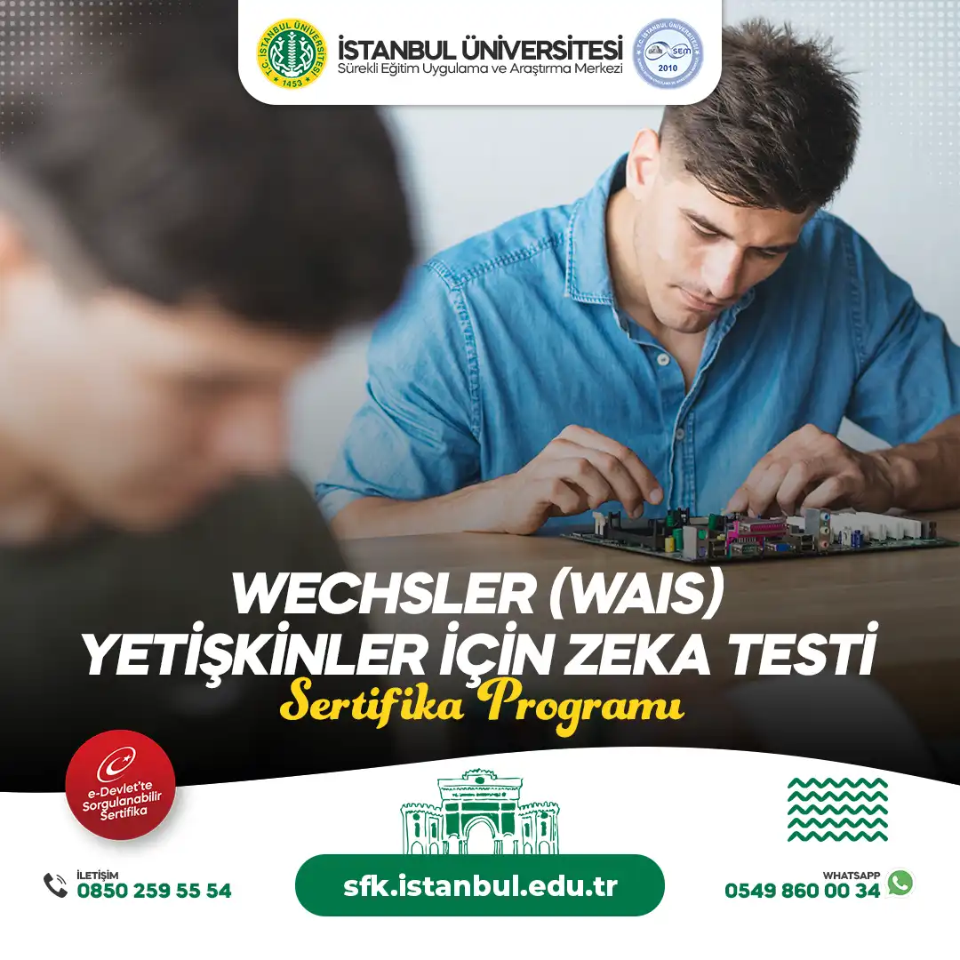 Wechsler (WAIS) Yetişkinler İçin Zeka Testi Sertifika Programı (CANLI)