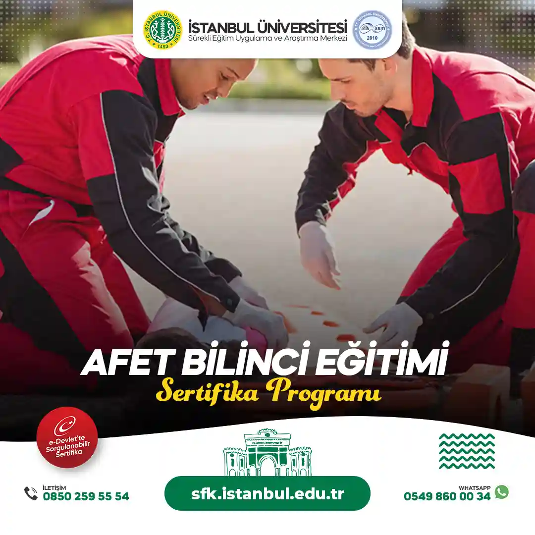 Afet Bilinci Eğitimi Sertifika Programı