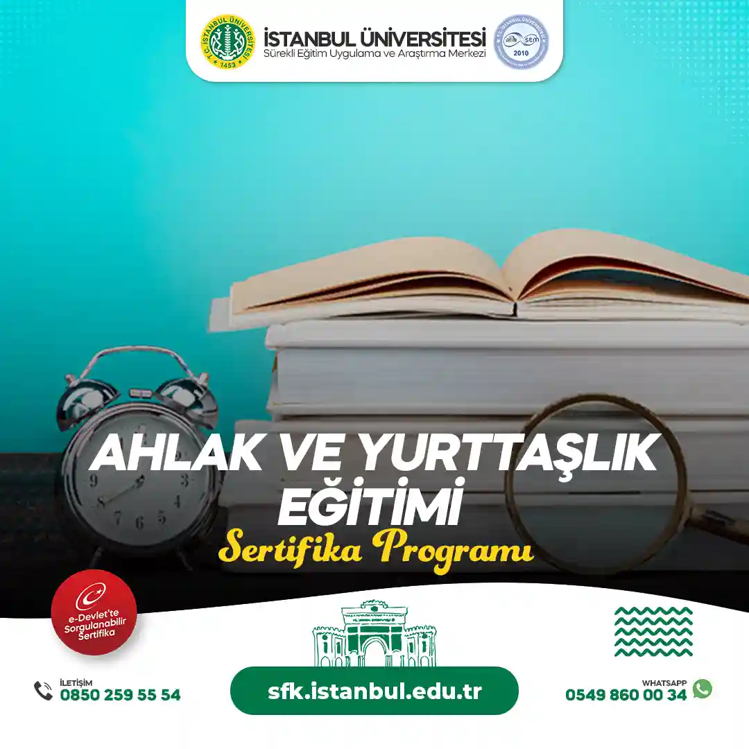 Ahlak ve Yurttaşlık Eğitimi Sertifika Programı