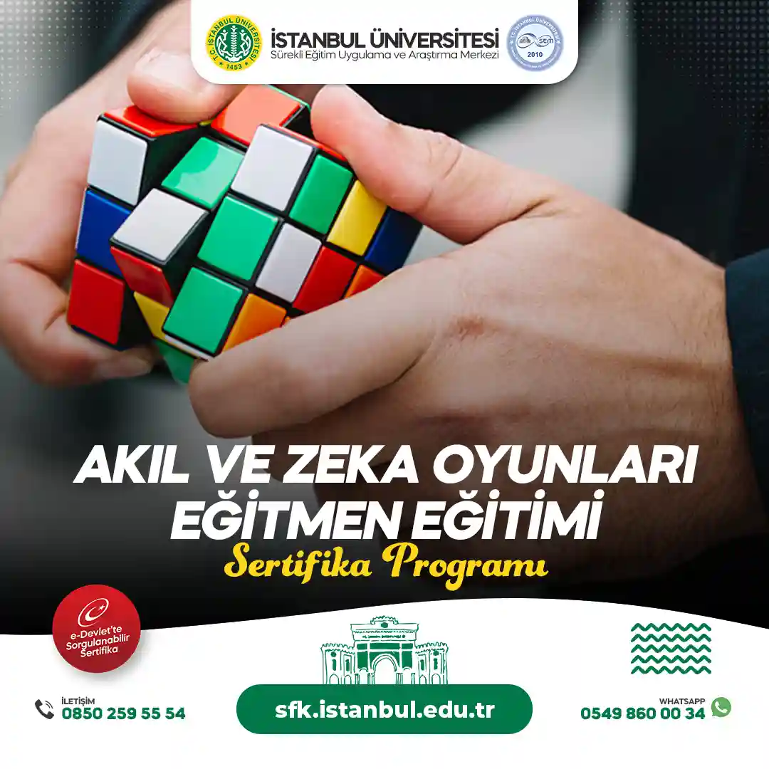 Akıl ve Zeka Oyunları Eğitmen Eğitimi Sertifika Programı