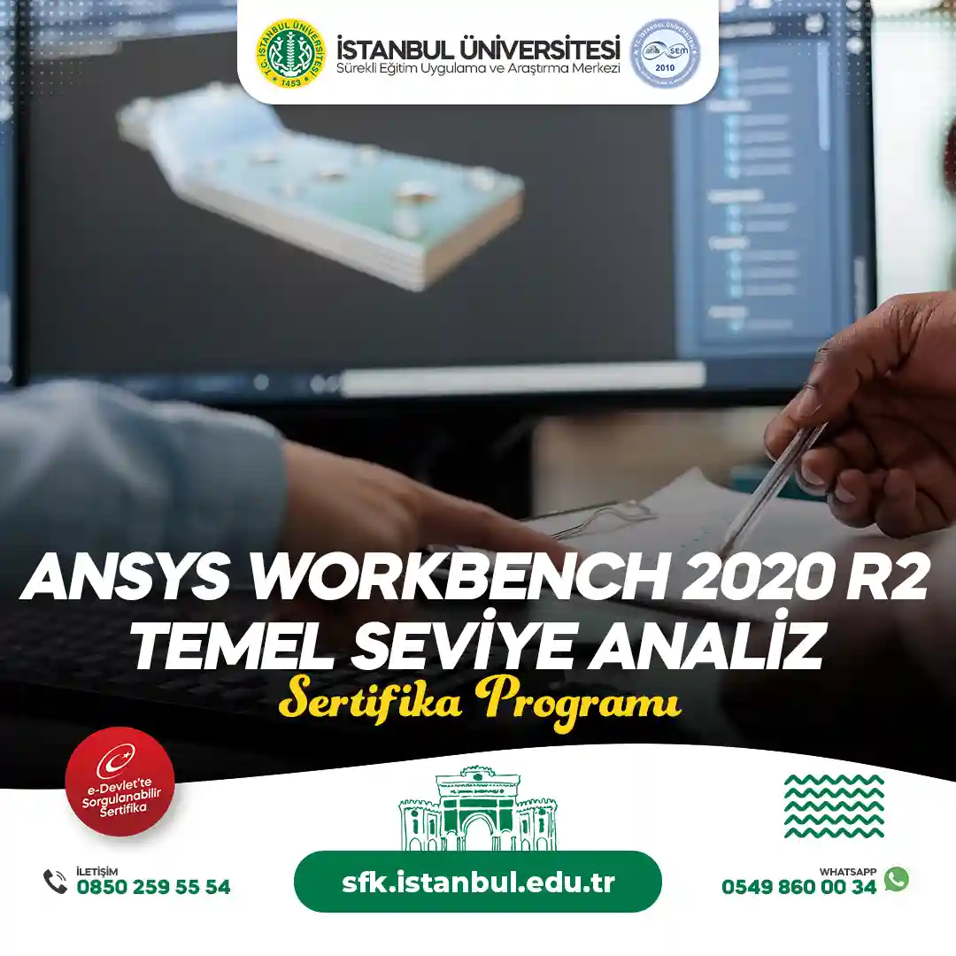 Ansys Workbench 2020 R2 Temel Seviye Analiz Sertifika Programı