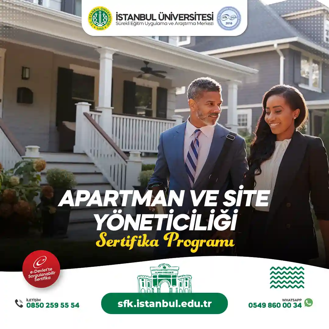 Apartman ve Site Yöneticiliği Sertifika Programı