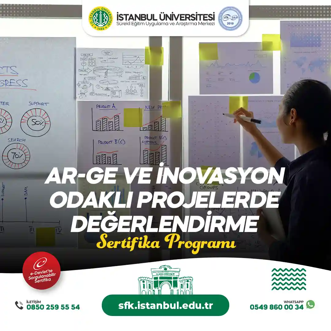 Ar-Ge ve İnovasyon Odaklı Projelerde Değerlendirme Sertifika Programı