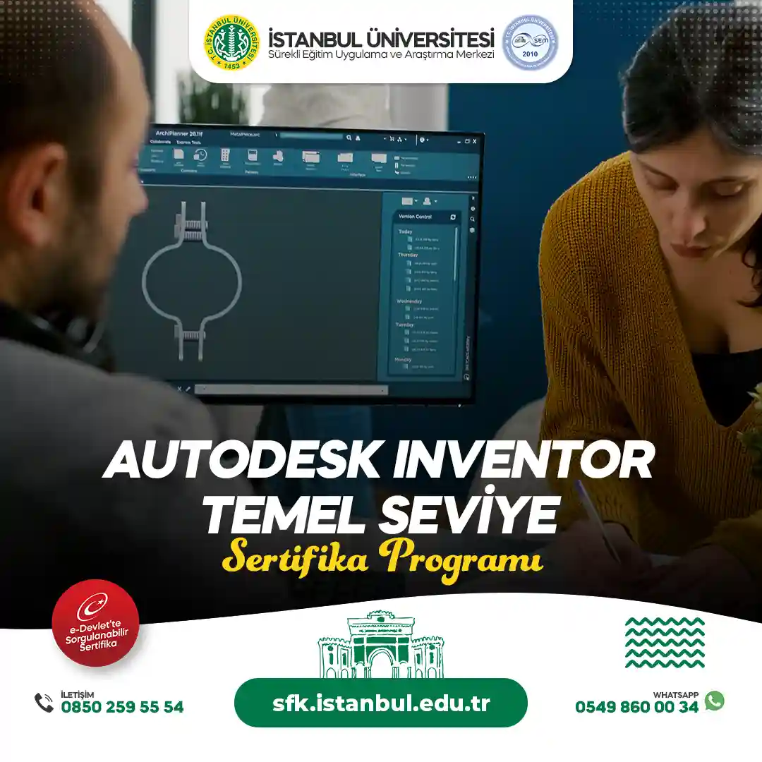 Autodesk Inventor Temel seviye Sertifika Programı