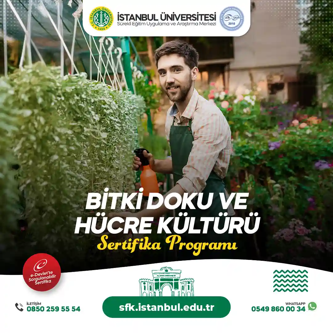 Bitki Doku ve Hücre Kültürü Sertifika Programı