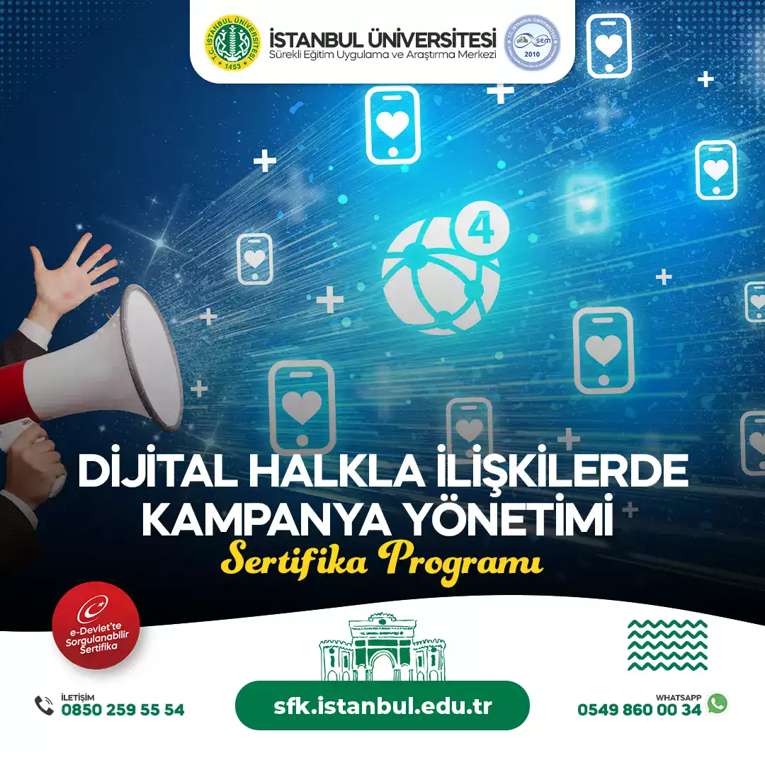 Dijital Halkla İlişkilerde Kampanya Yönetimi Sertifika Programı