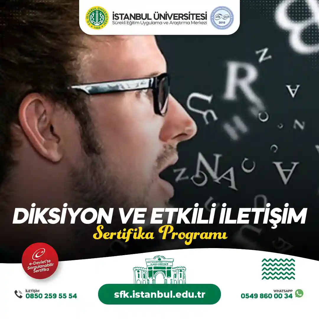 Diksiyon ve Etkili İletişim Sertifika Programı