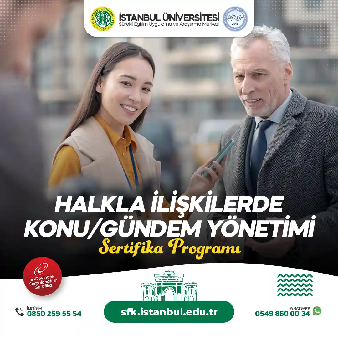 Halkla İlişkilerde Konu/Gündem Yönetimi Sertifika Programı