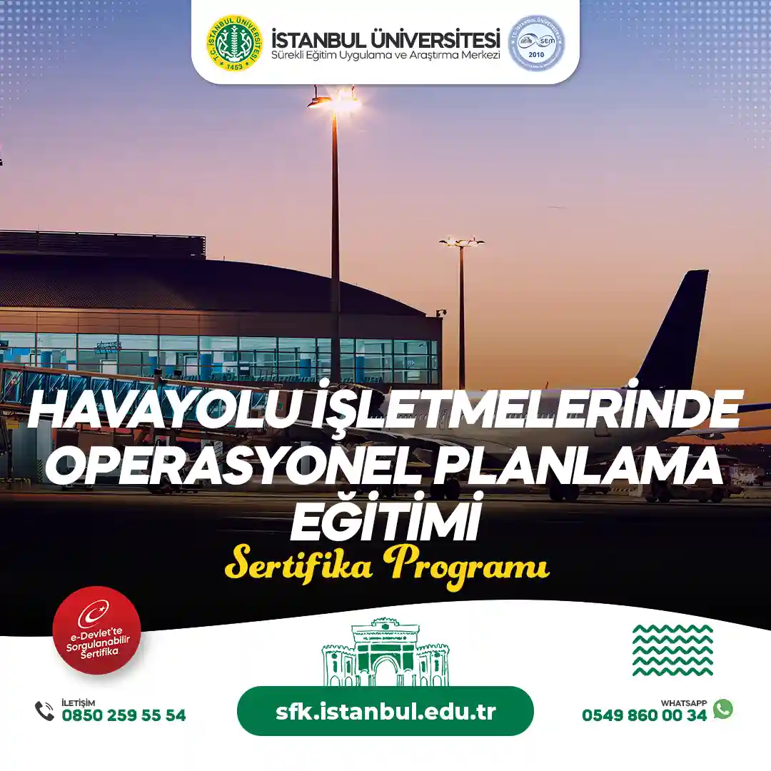 Havayolu İşletmelerinde Operasyonel Planlama Eğitimi Sertifika Programı