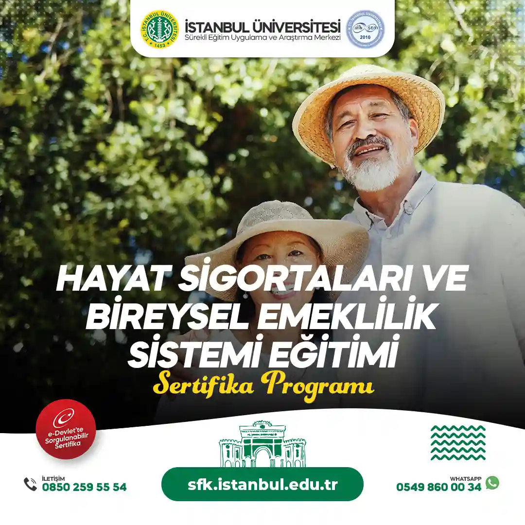 Hayat Sigortaları ve Bireysel Emeklilik Sistemi Eğitimi Sertifika Programı