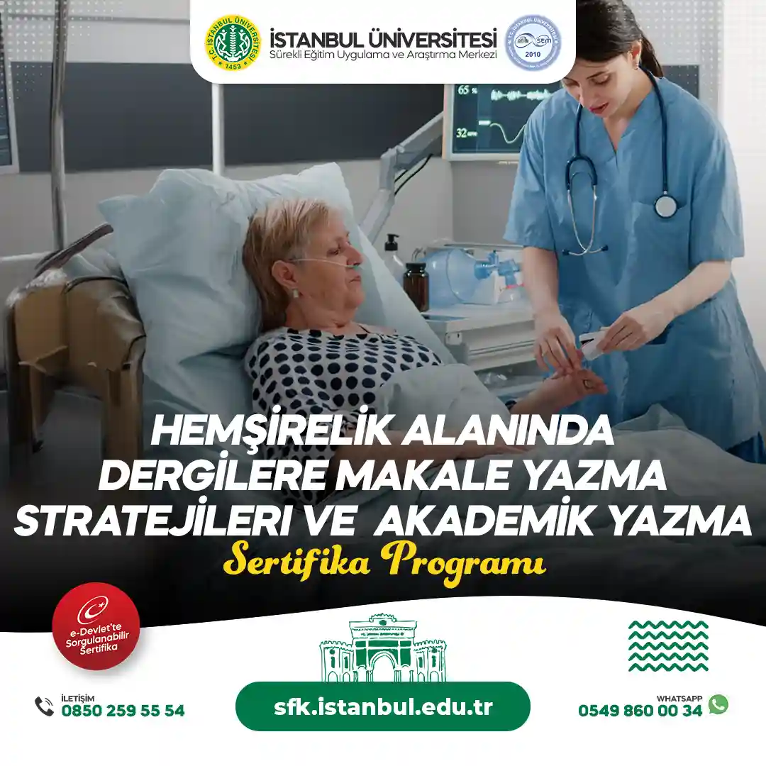 Hemşirelik Alanında Dergilere Makale Yazma Stratejileri ve Akademik Yazma Eğitimi