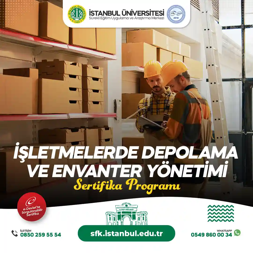 İşletmelerde Depolama ve Envanter Yönetimi Eğitimi Sertifika Programı