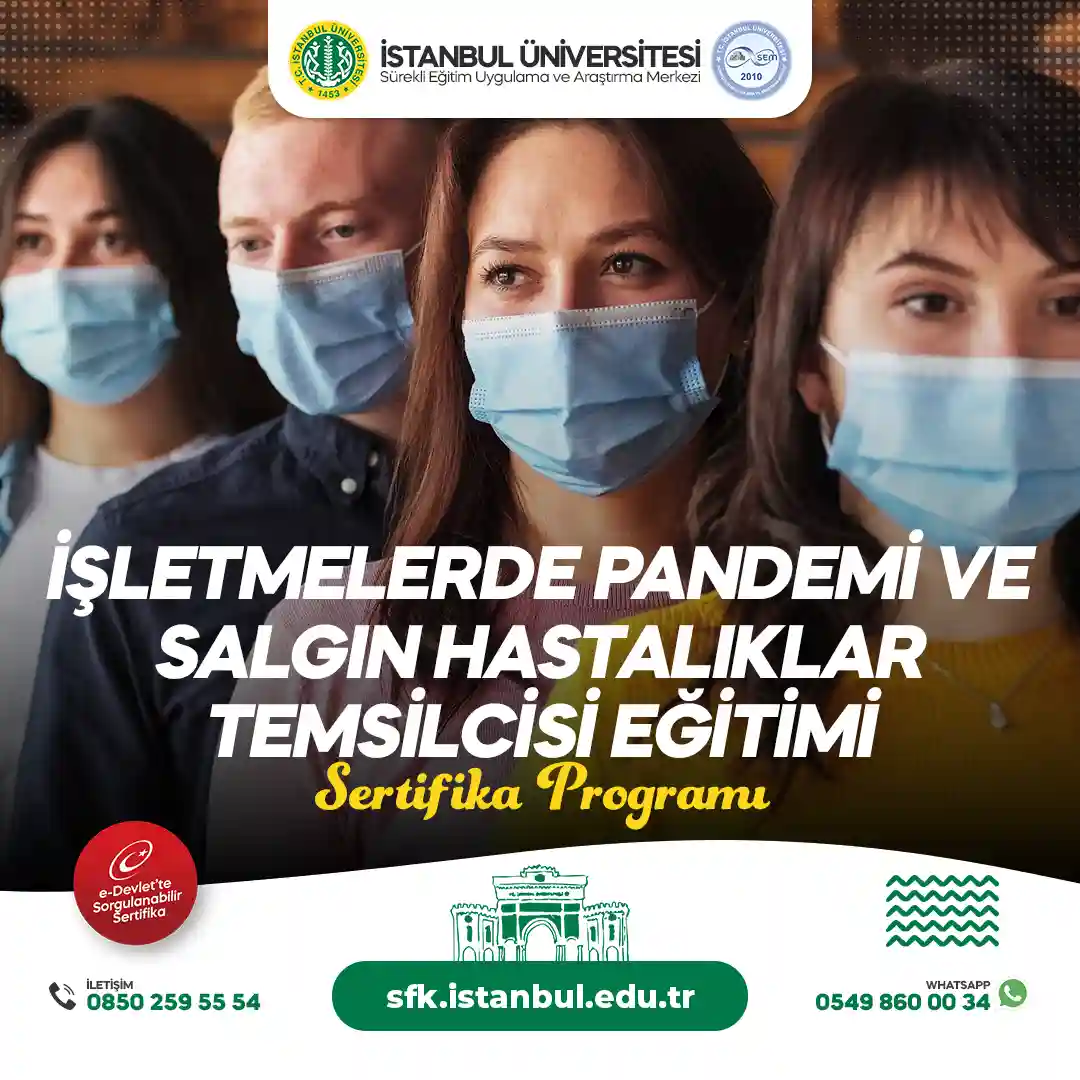 İşletmelerde Pandemi ve Salgın Hastalıklar Temsilcisi Eğitimi Sertifika Programı