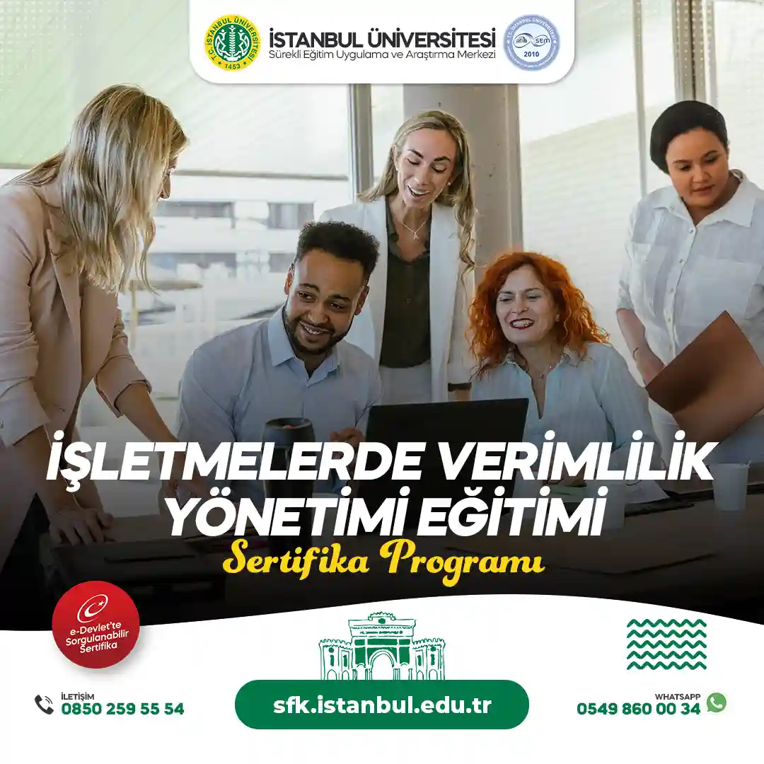 İşletmelerde Verimlilik Yönetimi Eğitimi Sertifika Programı