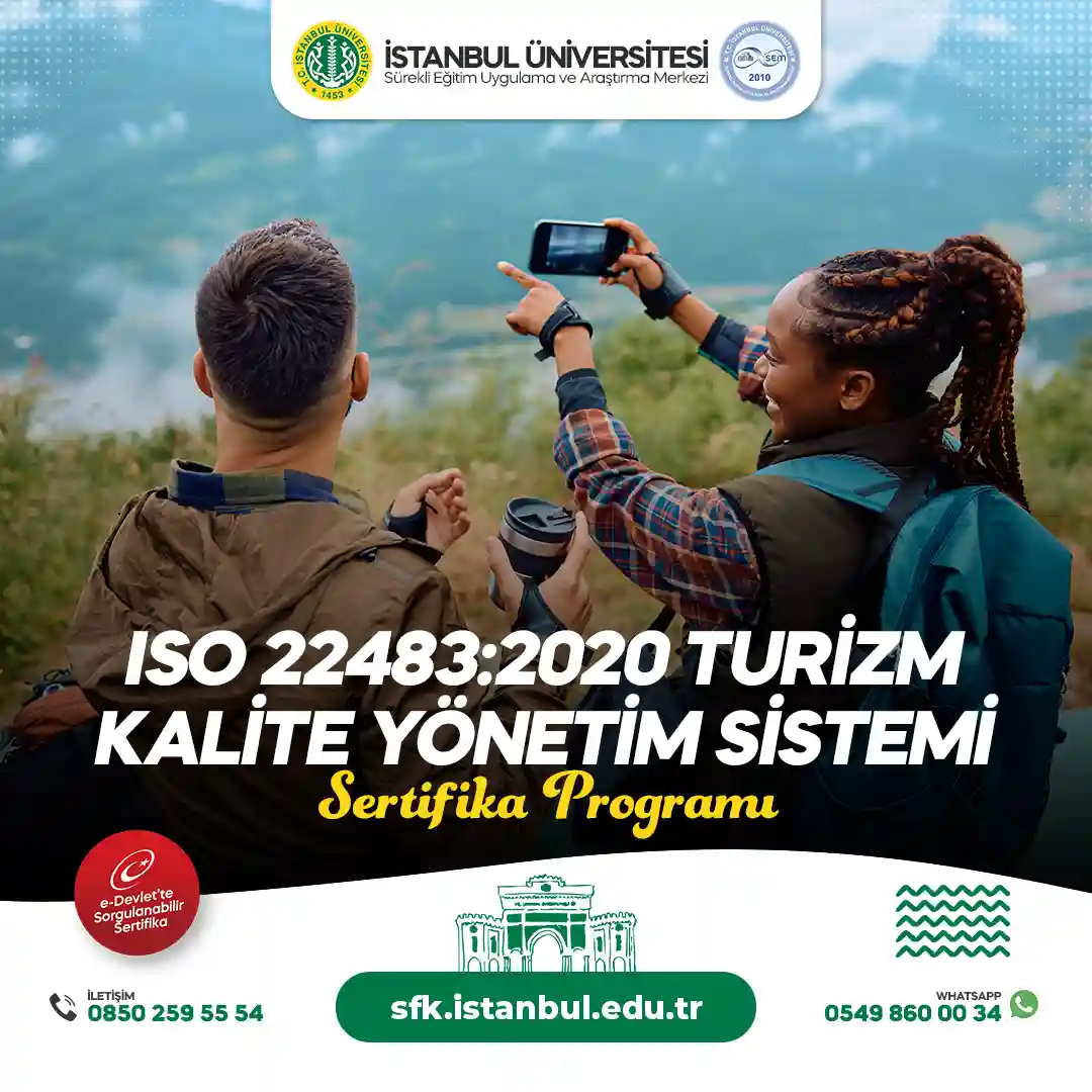 ISO 22483:2020 Turizm Kalite Yönetim Sistemi Sertifika Programı