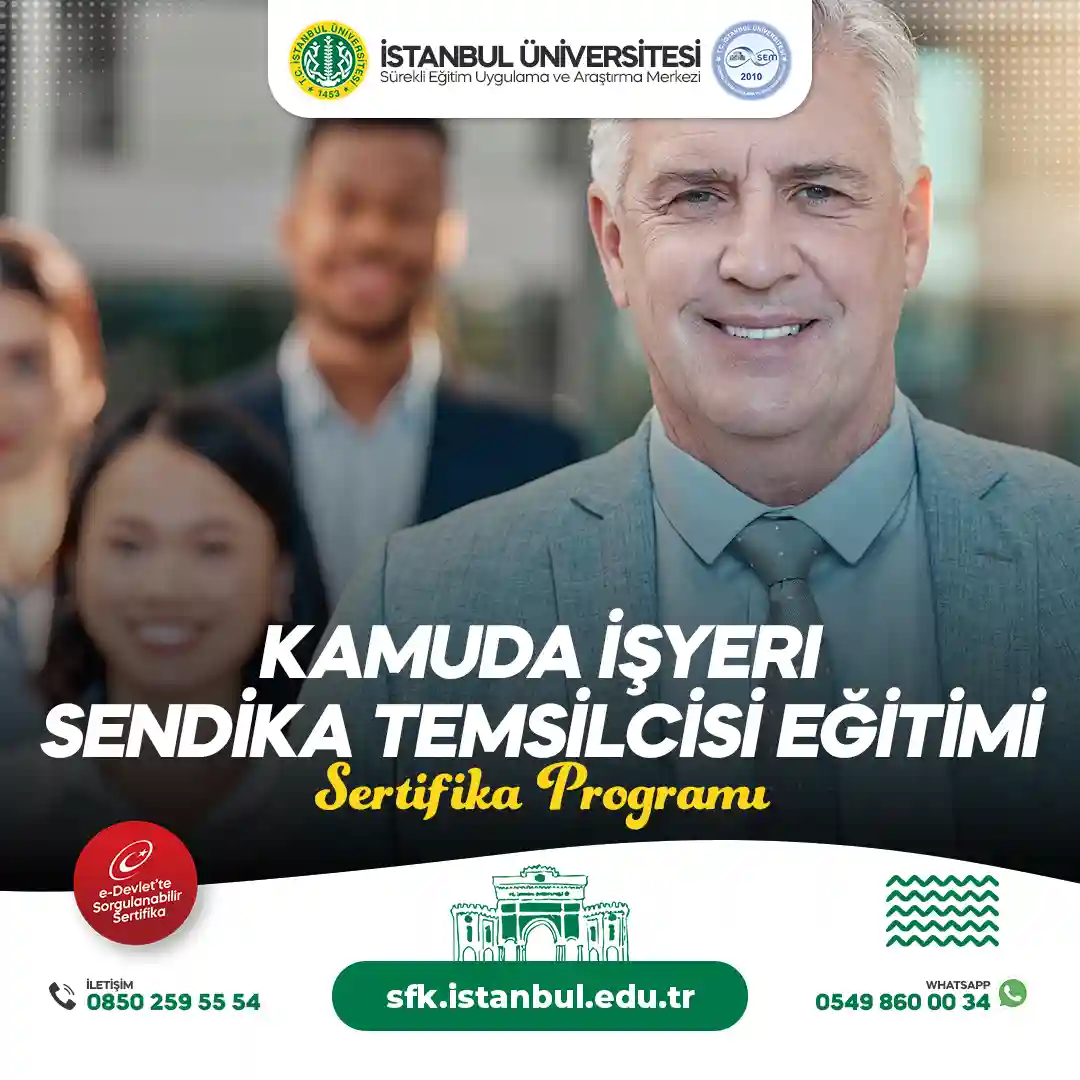 Kamuda İşyeri Sendika Temsilcisi Eğitimi Sertifika Programı