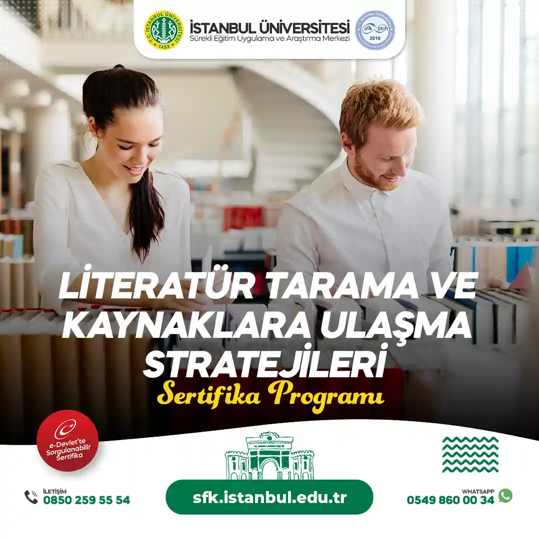 Literatür Tarama ve Kaynaklara Ulaşma Stratejileri Sertifika Programı