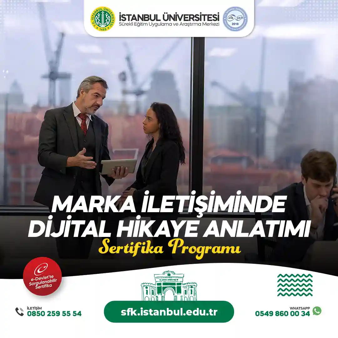 Marka İletişiminde Dijital Hikaye Anlatımı Sertifika Programı