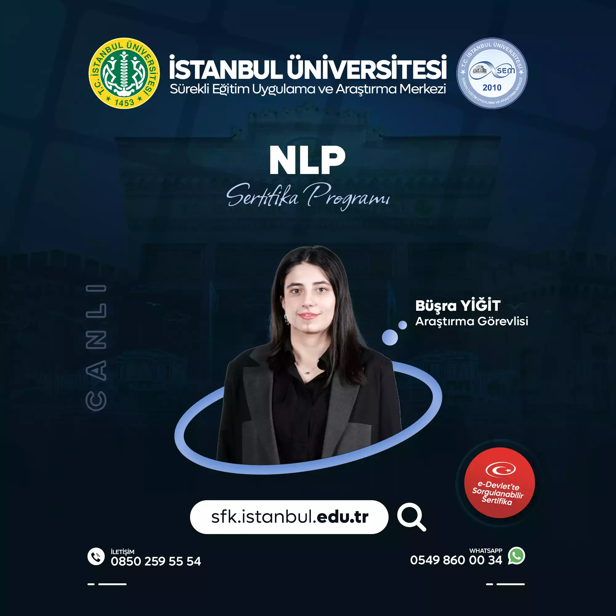 NLP Sertifika Programı (CANLI DERS)