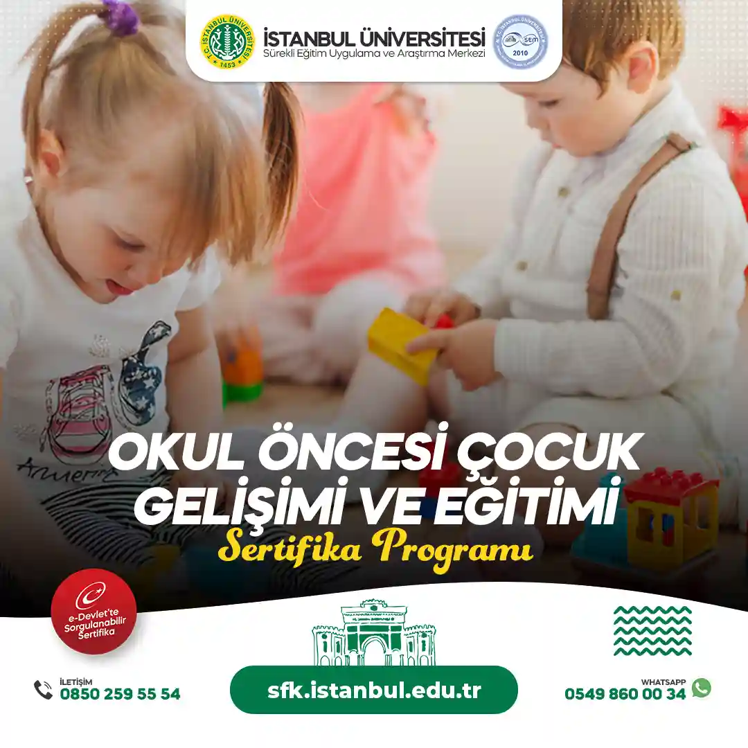 Okul Öncesi Çocuk Gelişimi ve Eğitimi Sertifika Programı