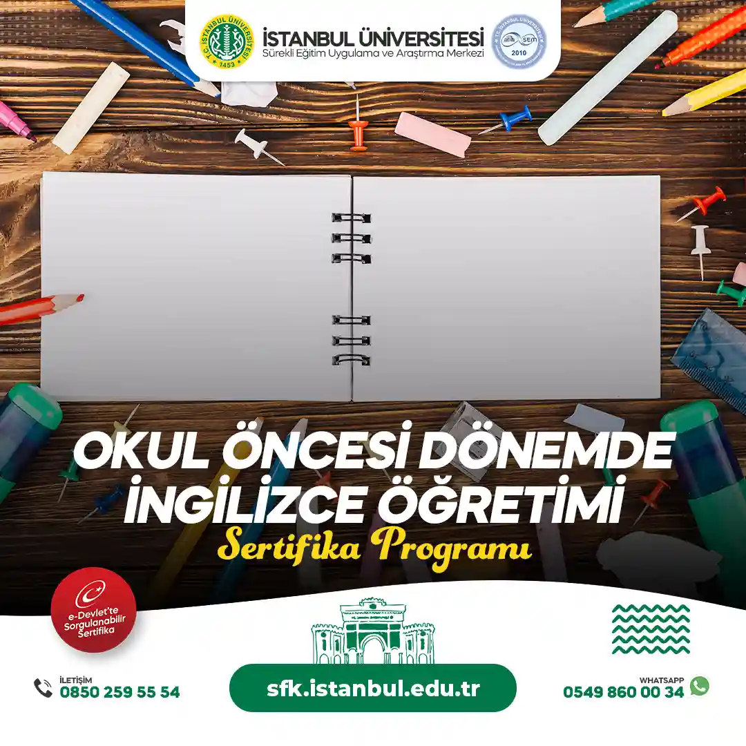 Okul Öncesi Dönemde İngilizce Öğretimi Sertifika Programı