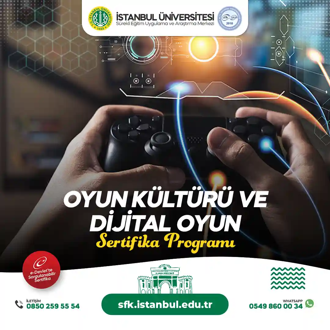 Oyun Kültürü ve Dijital Oyun Sertifika Programı