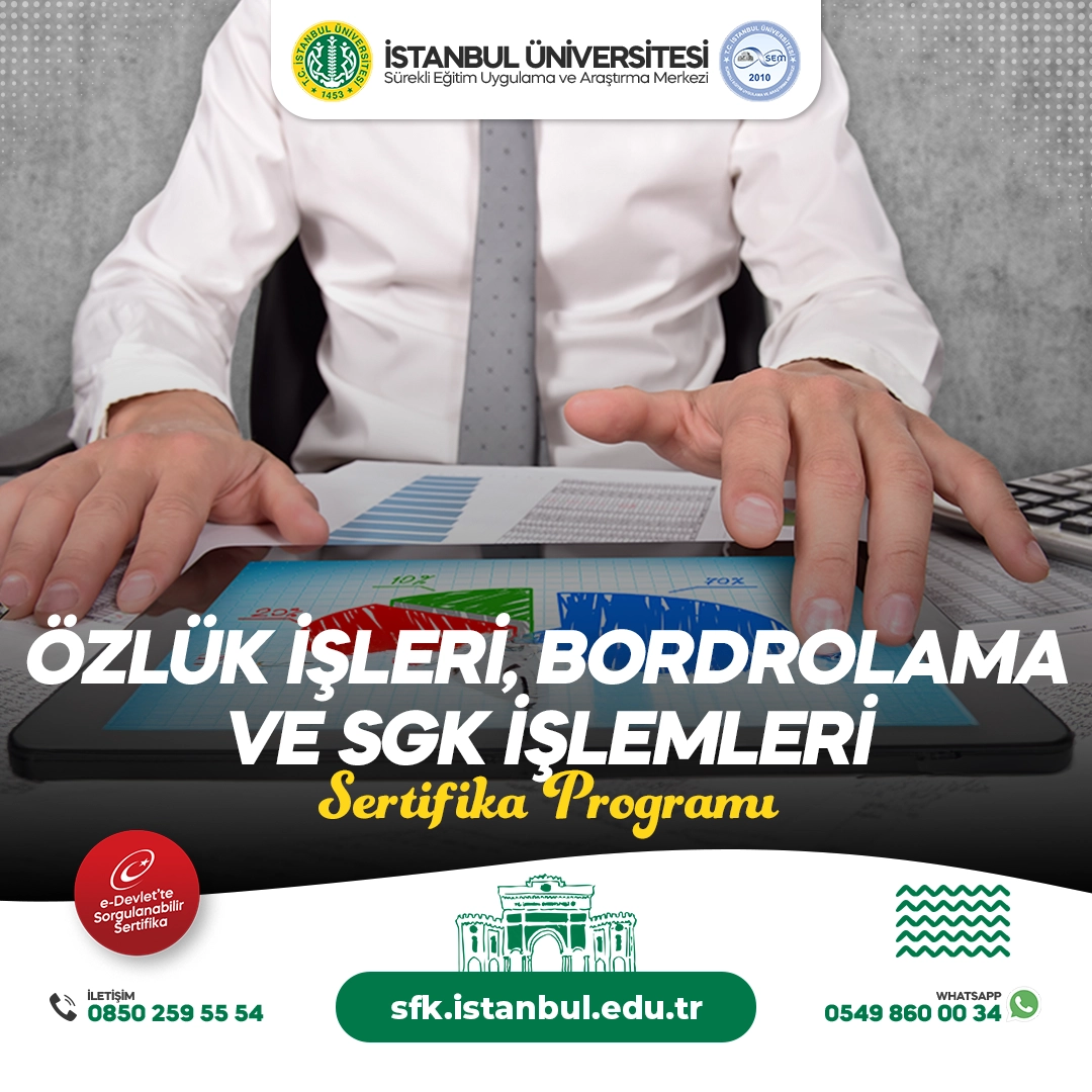 Özlük İşleri, Bordrolama ve SGK İşlemleri Eğitim Programı