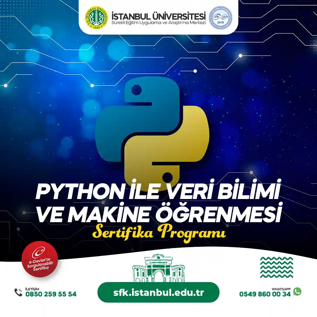 Python ile Veri Bilimi ve Makine Öğrenmesi Sertifika Programı