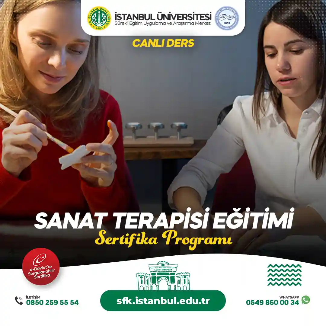 Sanat Terapisi Eğitimi Sertifika Programı (CANLI DERS)