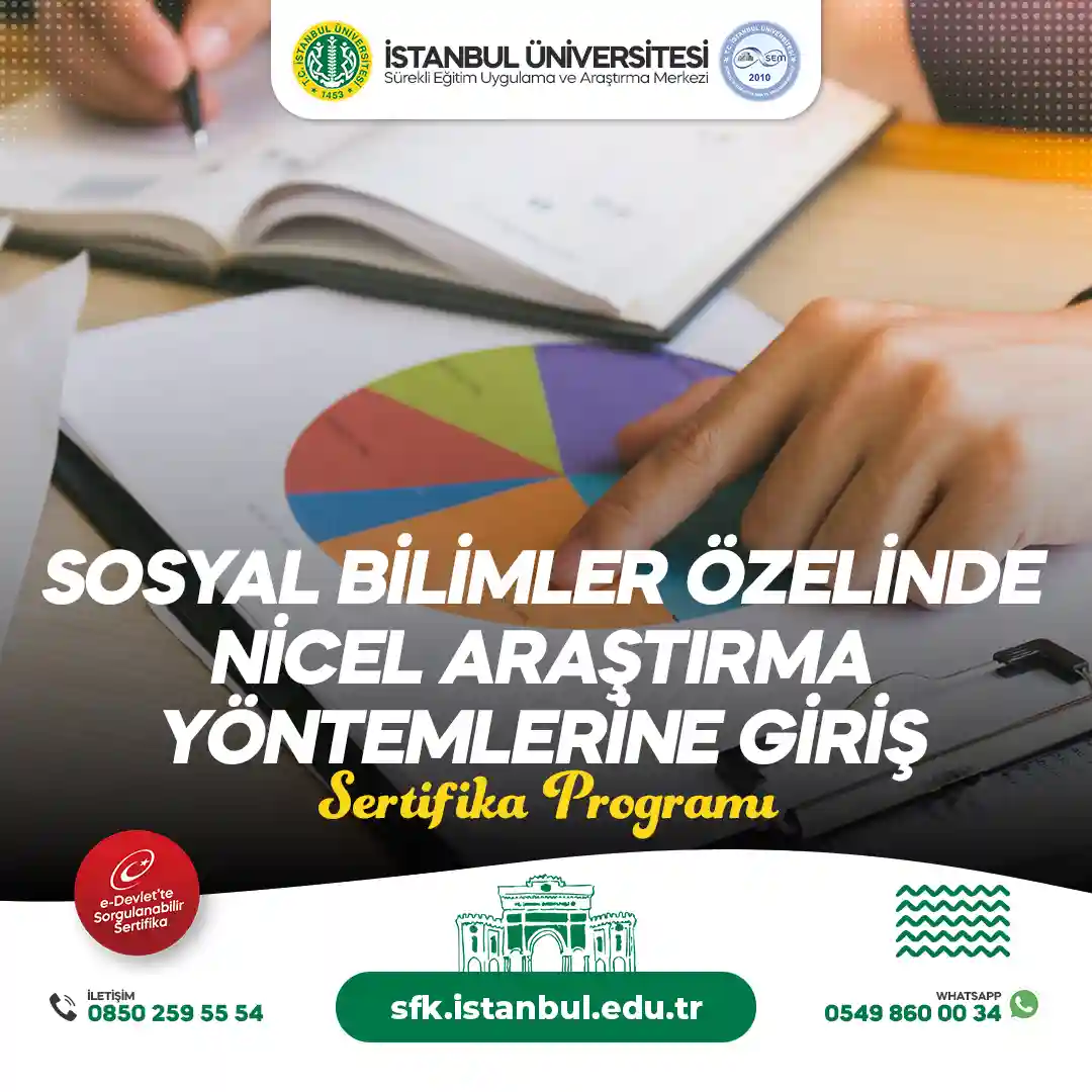 Sosyal Bilimler Özelinde Nicel Araştırma Yöntemlerine Giriş Sertifika Programı