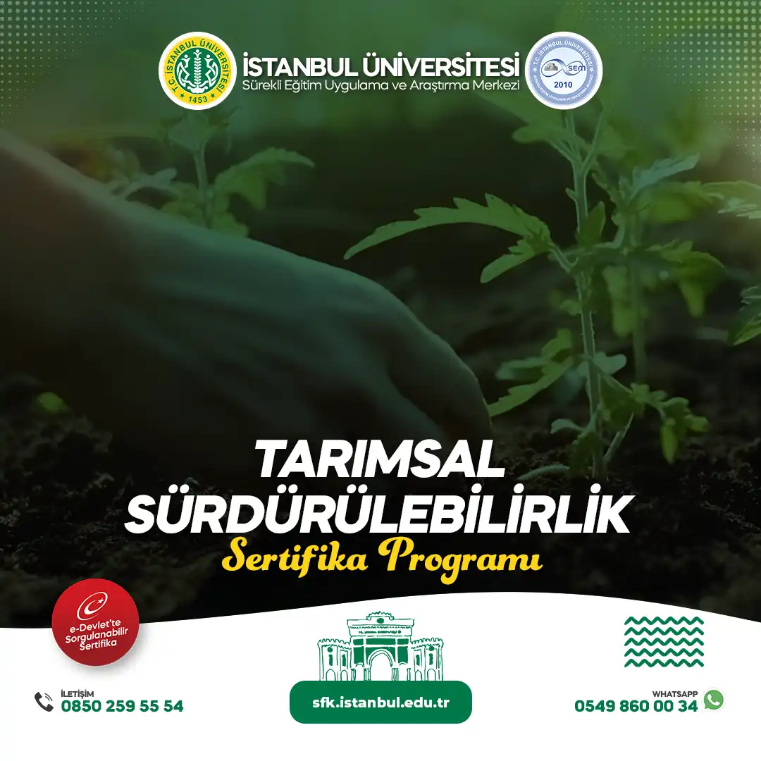 Tarımsal Sürdürülebilirlik Sertifika Programı