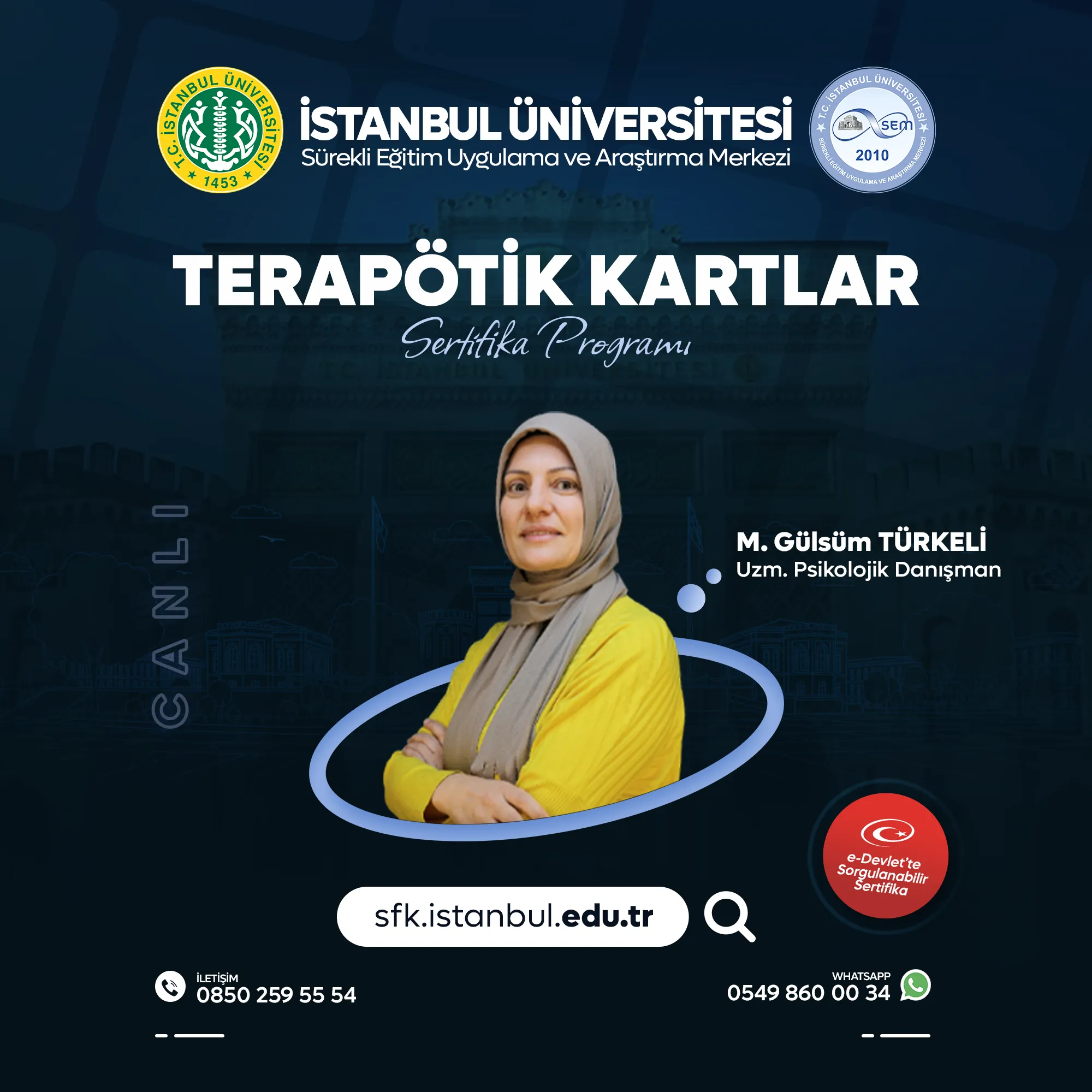 Terapötik Kartlar Eğitimi Sertifika Programı ( CANLI )