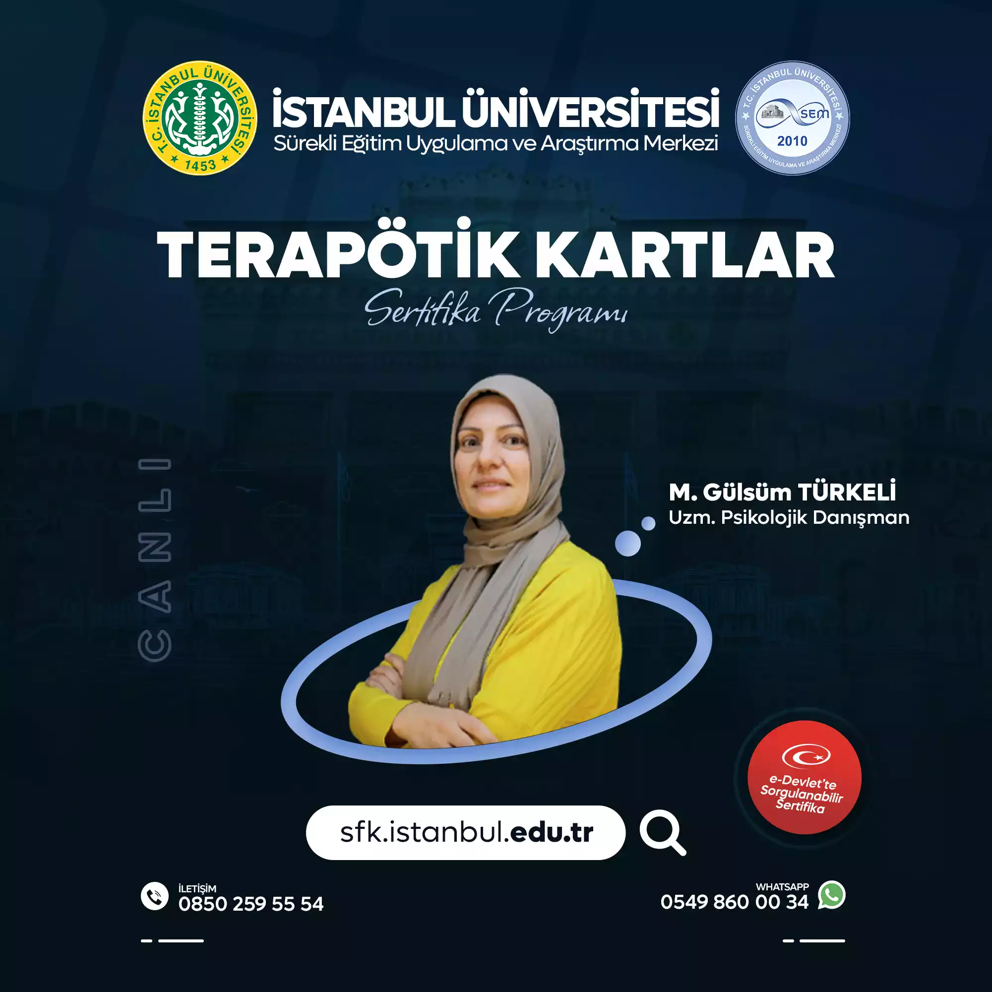 Terapötik Kartlar Eğitimi Sertifika Programı ( CANLI )
