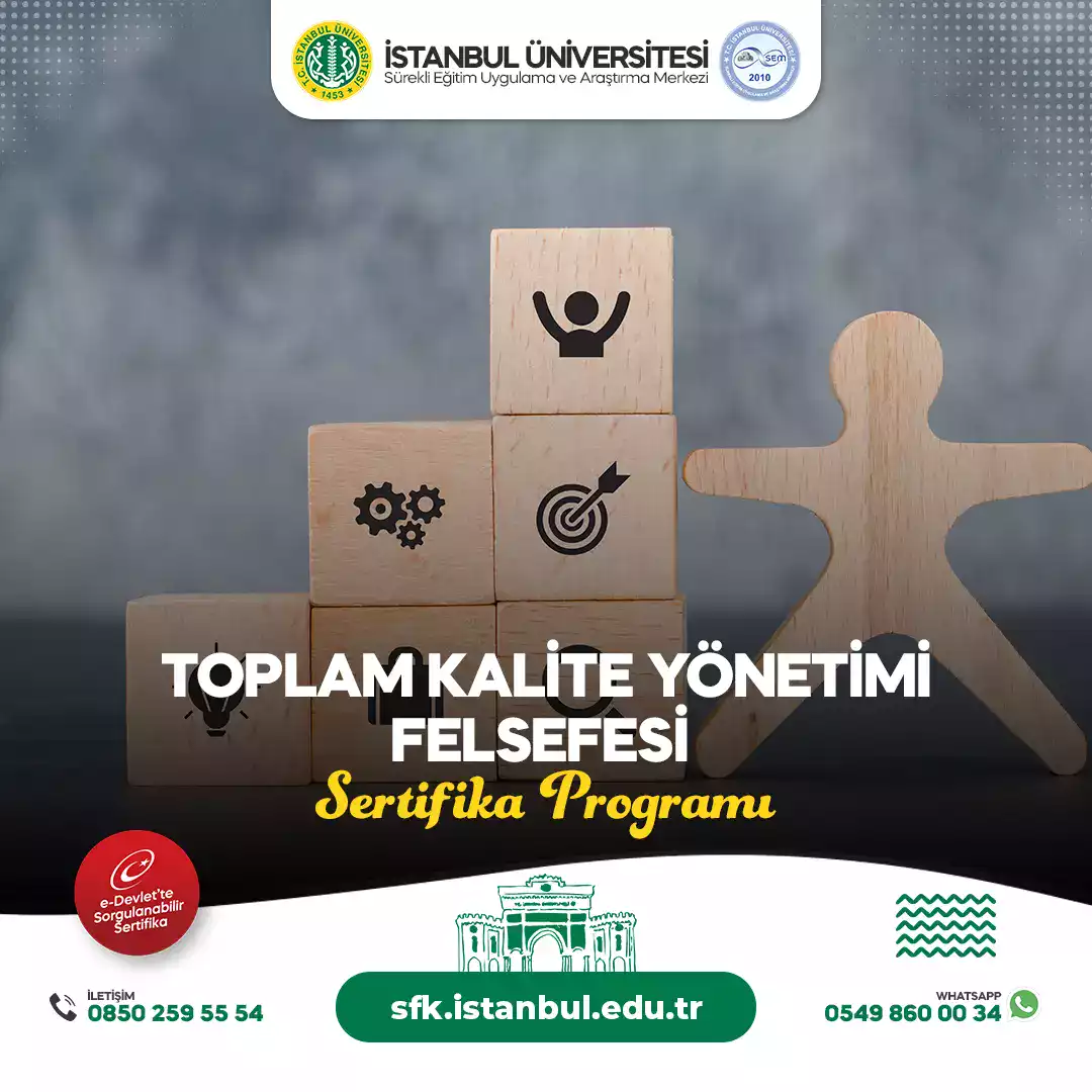 Toplam Kalite Yönetimi Felsefesi Sertifika Programı
