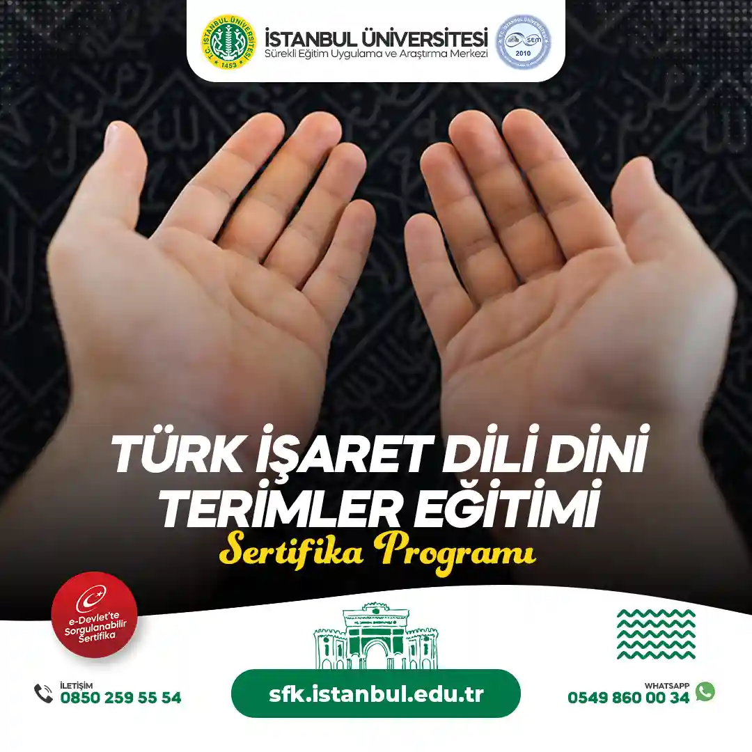 Türk İşaret Dili Dini Terimler Eğitimi Sertifika Programı