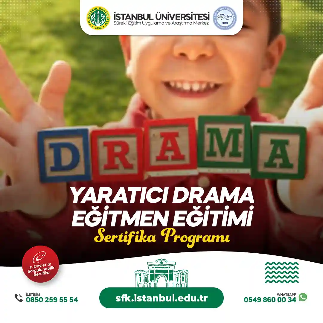 Yaratıcı Drama Eğitmen Eğitimi Sertifika Programı