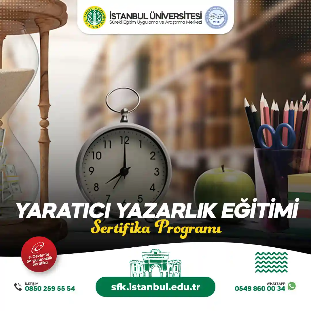 Yaratıcı Yazarlık Eğitimi Sertifika Programı