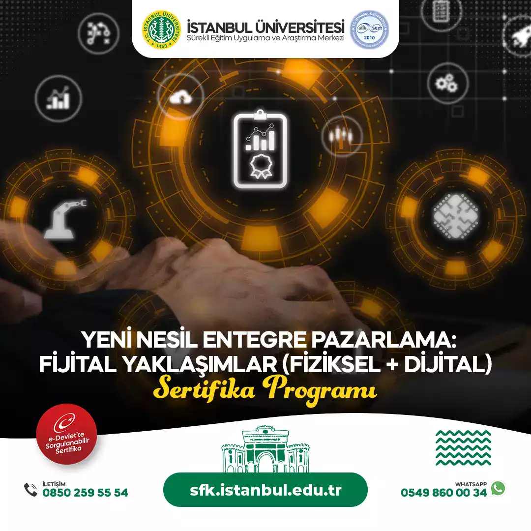 Yeni Nesil Entegre Pazarlama: Fijital Yaklaşımlar (Fiziksel + Dijital) Sertifika Programı